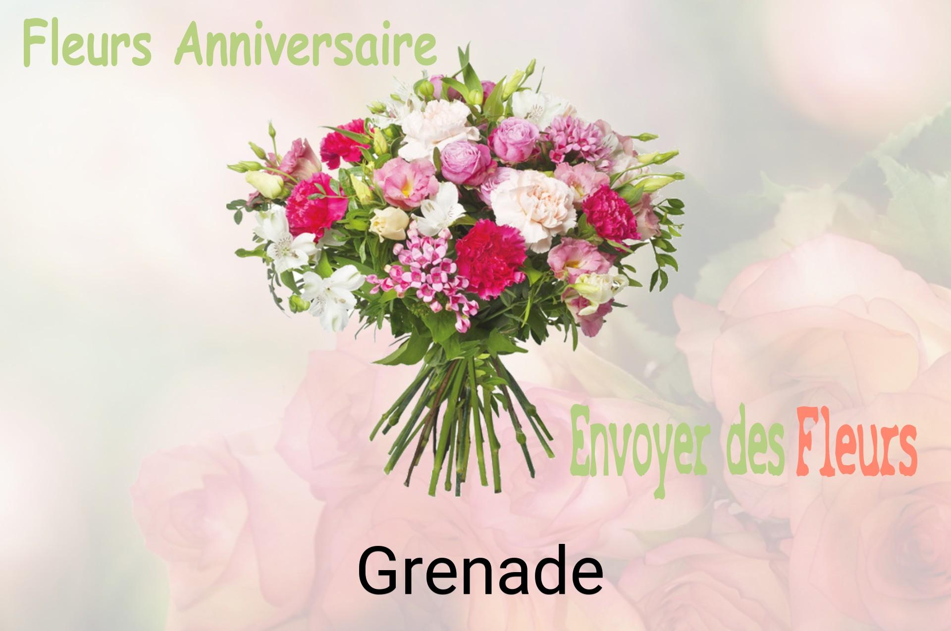 Bouquet de fleurs d’anniversaire livré à Grenade